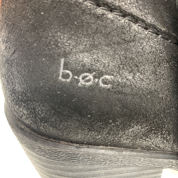 B.O.C. Alicudi Vegan Leather Ankle Boots Black 8 Tassel  Fringe Heeled Boho Moto - Picture 10 of 13